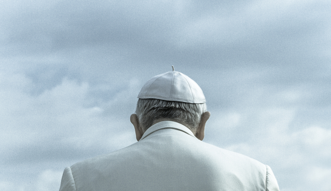 The Pope from behind The Pope from behind