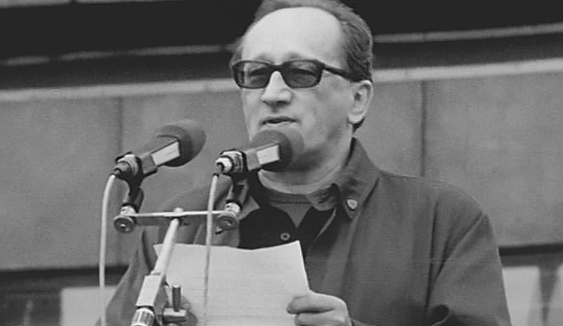 Foto von Heiner Mueller im Jahr 1989