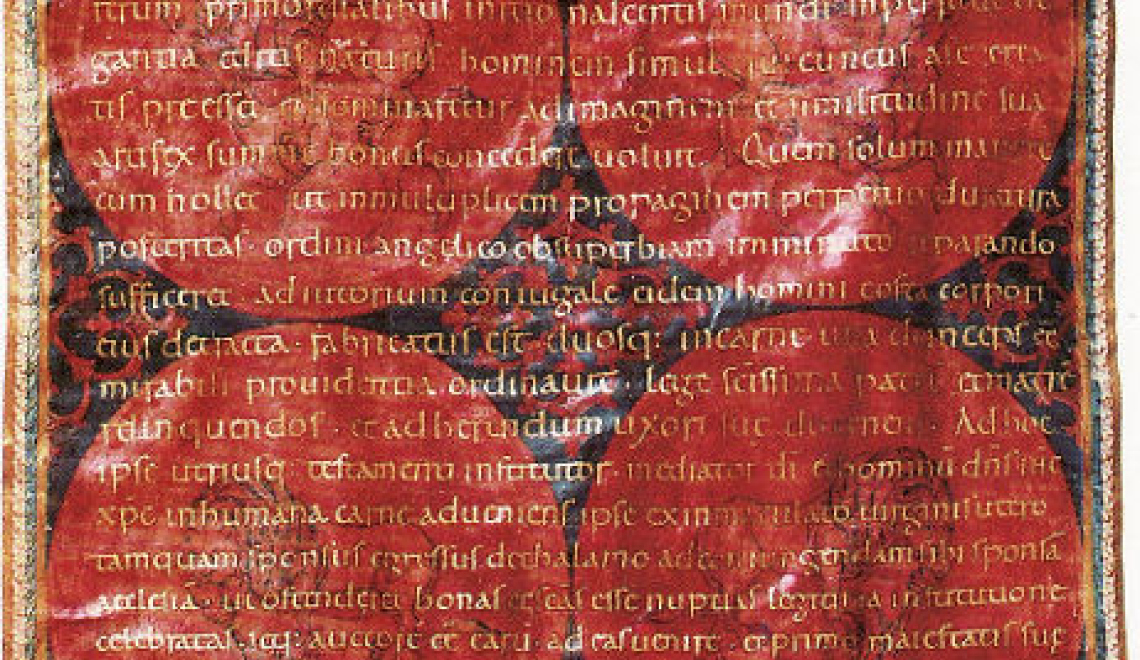 Urkunde - Photo by Kanzlei Kaiser Ottos II. - from Wikimedia Commons - PD Abbildung von Heiratsurkunde der Kaiserin Theophanu
