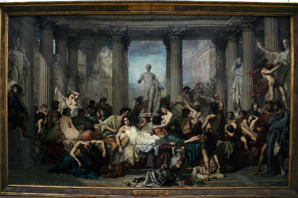 Abbildung von Les Romains de la Decadence vom Thomas Couture
