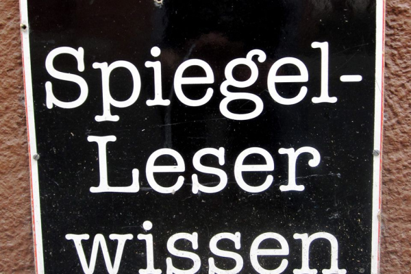 Abbildung von Der Spiegel Werbeschild