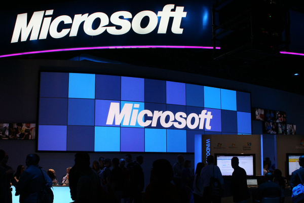 Abbildung von Microsoft Messestand