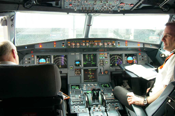 Abbildung von Airbus A319 Cockpit