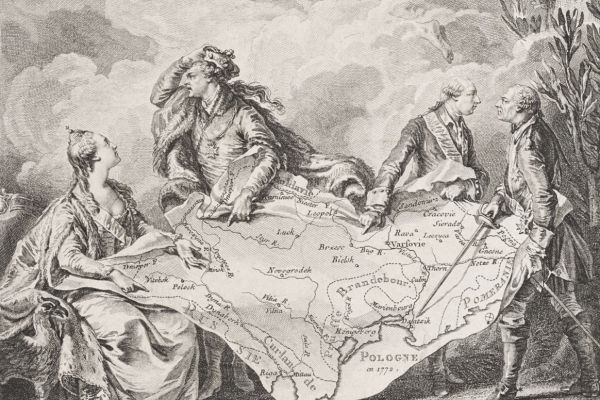 Allegory of the 1st partition of Poland (Noël Le Mire)