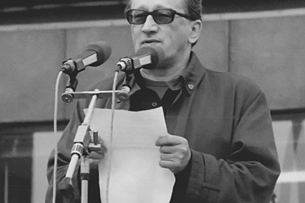 Foto von Heiner Mueller im Jahr 1989