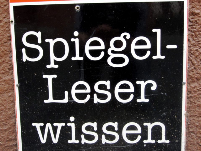 Abbildung von Der Spiegel Werbeschild