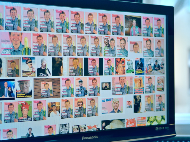 Abbildung von Google Suche zum Titelblatt Titanic-Magazin Zonen Gaby auf FASSETTE