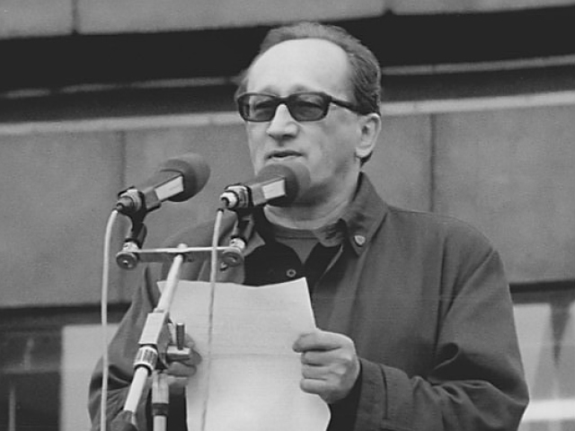 Foto von Heiner Mueller im Jahr 1989